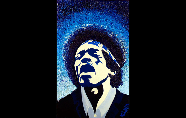 Jimi in Blue