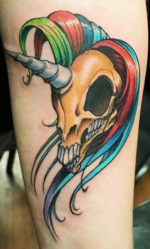 unicorn skull