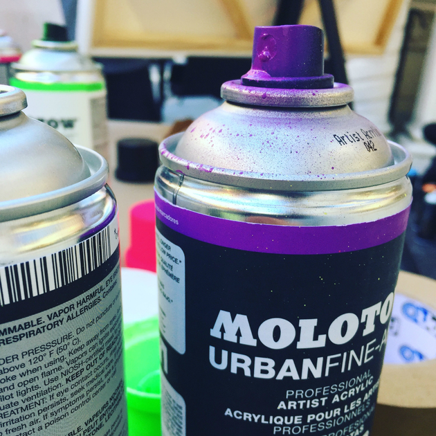 Molotow Urban Fine Art Spray used at Saturdays event